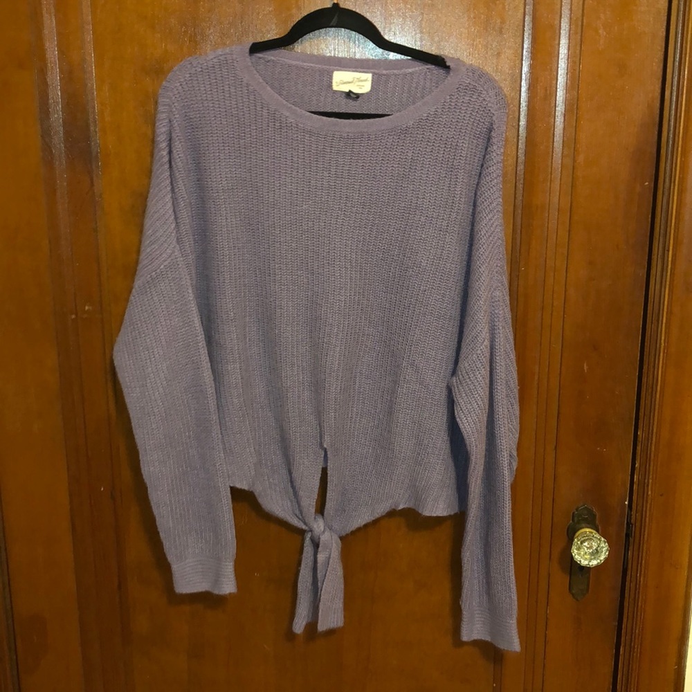 Front Tie Sweater